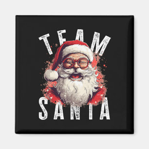 Team Santa Christmas Funny Xmas Santa Claus 2  Magnet