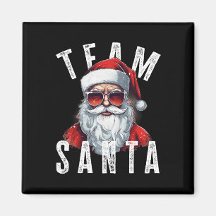 Team Santa Christmas Funny Xmas Santa Claus 5  Magnet