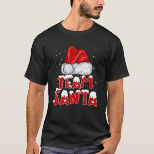 Team Santa Christmas Hat Xmas Pyjamas For Family M T-Shirt