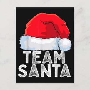 Team Santa Christmas Squad Family Matching Pyjamas Enclosure Card