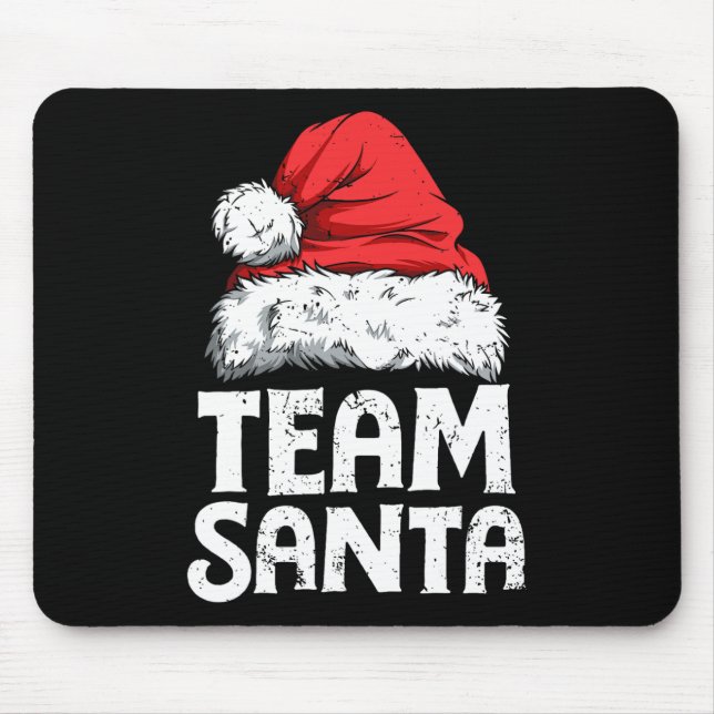 Team Santa Christmas Squad Family Matching Pyjamas Mouse Pad (Front)