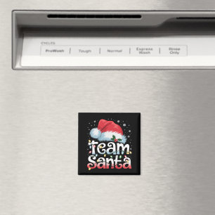 Team Santa Claus Christmas Family Matching Pajama Magnet