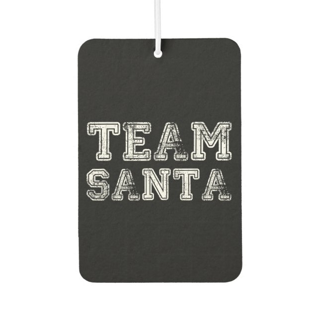 Team Santa Funny Christmas Air Freshener (Front)
