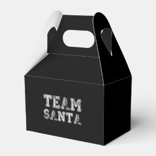 Team Santa Funny Christmas  Favor Box