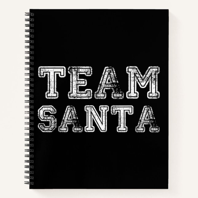 Team Santa Funny Christmas Notebook (Front)