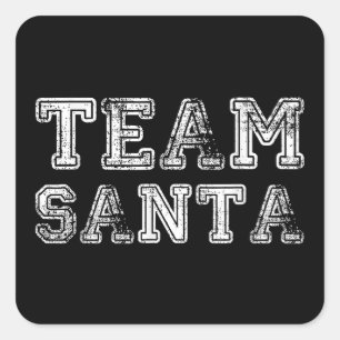 Team Santa Funny Christmas  Square Sticker