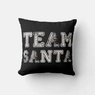Team Santa Funny Christmas Throw Pillow