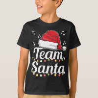 Team Santa Hat Funny Family Matching Christmas Paj