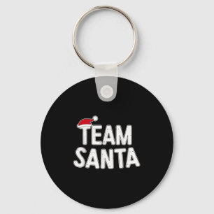 Team Santa Shirt Adult Kids Christmas Santa Squad Keychain