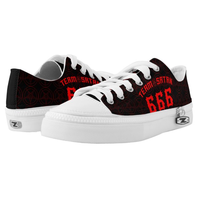 Team Satan 666 Low-Top Sneakers (Pair)