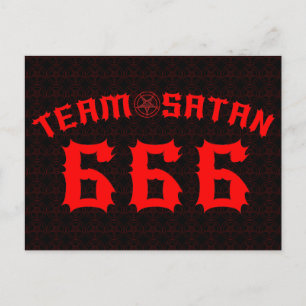 Team Satan 666 Postcard