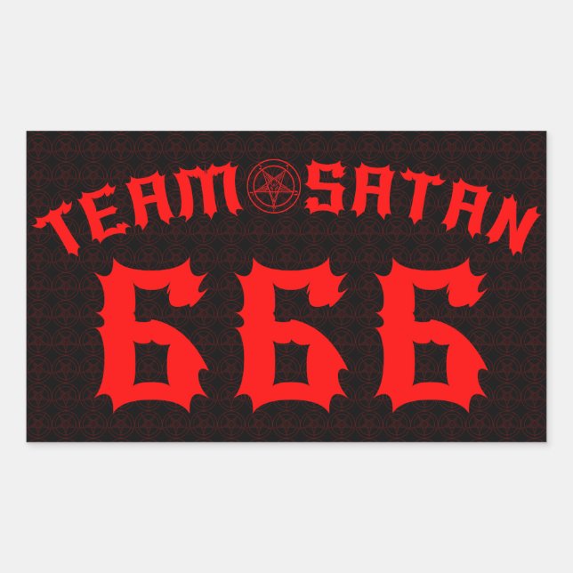 Team Satan 666 Sticker (Front)