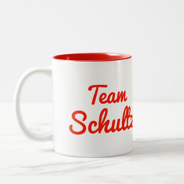 Team Schultz Two-Tone Coffee Mug (Left)