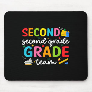 Team Second Grade 2nd Grade Teacher Squad Back To Mouse Pad