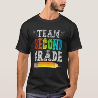 Team Second Grade Back To School First Day Of Scho T-Shirt