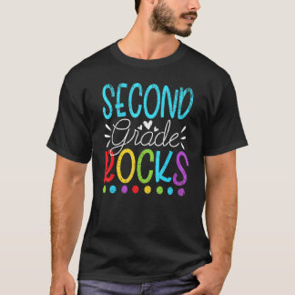 Team Second Grade Hello 2nd Grade Rocks Back To Sc T-Shirt