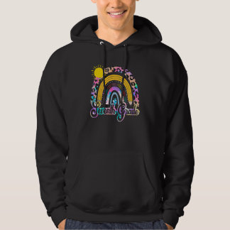 Team Seventh Grade Squad Back To School Rainbow Ki Hoodie