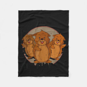 Team Shadow Crew Groundhog Day Respect The Shadow Fleece Blanket