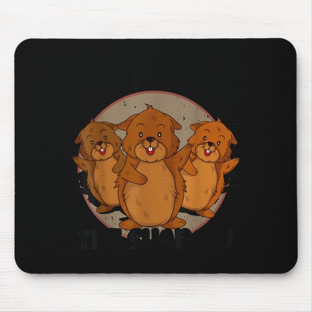 Team Shadow Crew Groundhog Day Respect The Shadow  Mouse Pad (Front)