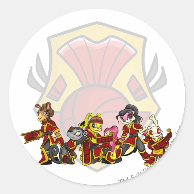 Team Shenkuu Group Classic Round Sticker (Front)