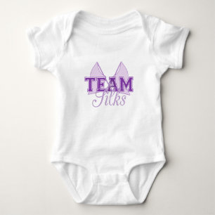 Team Silks Purple Baby Bodysuit
