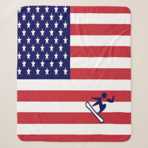 Team Snowboard USA Sherpa Blanket