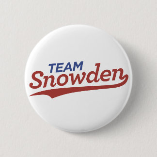Team Snowden Script 2 Inch Round Button