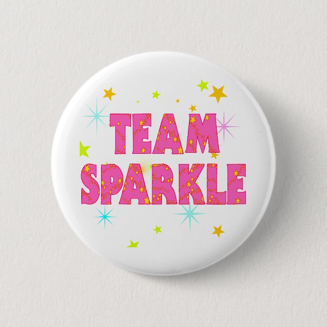 Team Sparkle 2 Inch Round Button (Front)