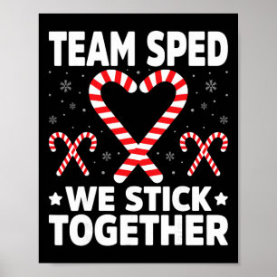 Team Sped We Stick Together - Special Education Ch Poster