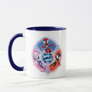 Team Spidey Glow Webs Glow Graphic Mug