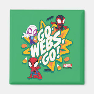 Team Spidey Halloween Go-Webs,-Go! Magnet