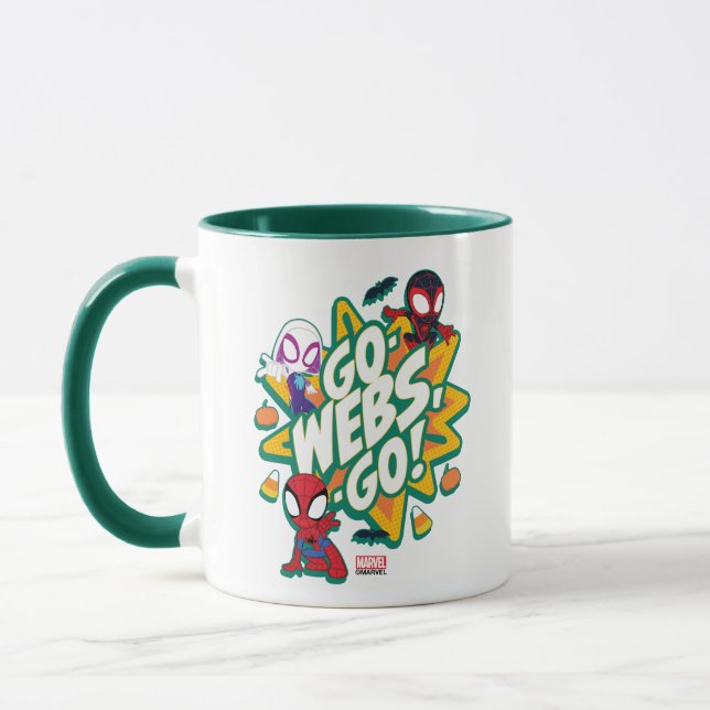 Team Spidey Halloween Go-Webs,-Go! Mug (Left)