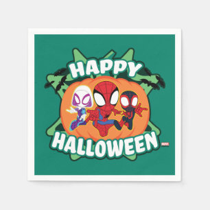 Team Spidey Happy Halloween Napkin