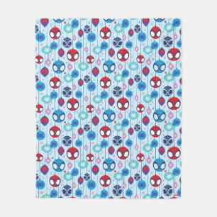 Team Spidey Holiday Bauble Pattern Fleece Blanket