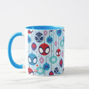 Team Spidey Holiday Bauble Pattern Mug