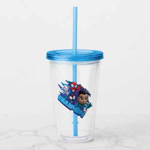 Team Spidey & Reptil Team-Up! Acrylic Tumbler