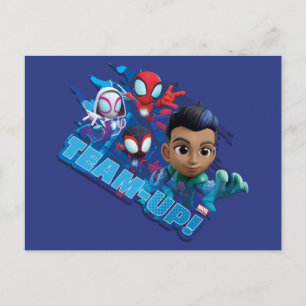 Team Spidey & Reptil Team-Up! Postcard
