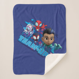 Team Spidey & Reptil Team-Up! Sherpa Blanket