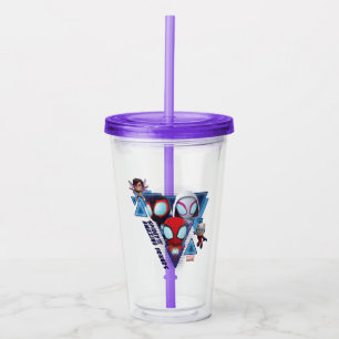 Team Spidey with Ant-Man and the Wasp Acrylic Tumbler