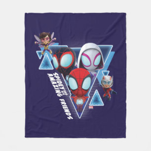 Team Spidey with Ant-Man and the Wasp Fleece Blanket