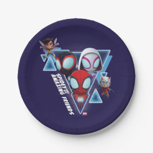 Team Spidey with Ant-Man and the Wasp Paper Plate