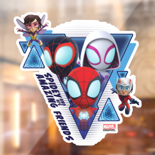 Team Spidey with Ant-Man and the Wasp Window Cling