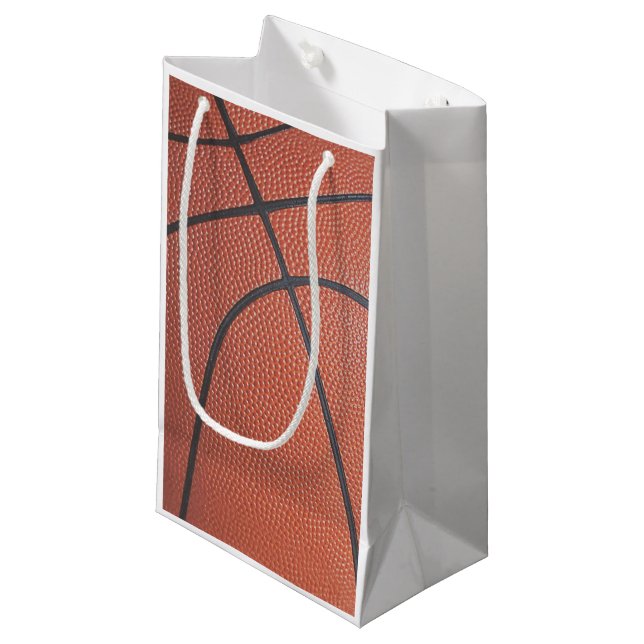 Team Spirit_Basketball texture look_Hoops Lovers Small Gift Bag (Front Angled)