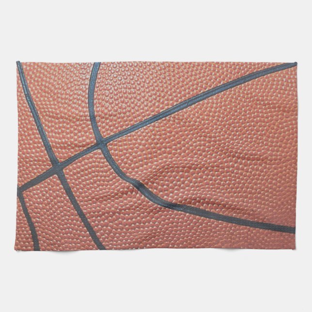 Team Spirit_Basketball texture look Kitchen Towel (Horizontal)
