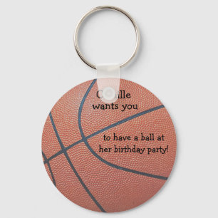 Team Spirit_texture_Have a ball birthday Keychain