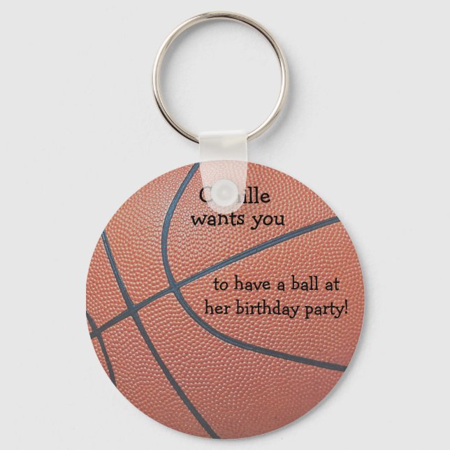 Team Spirit_texture_Have a ball birthday Keychain (Front)