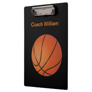 Team Sports Monogram Basketball Clipboards
