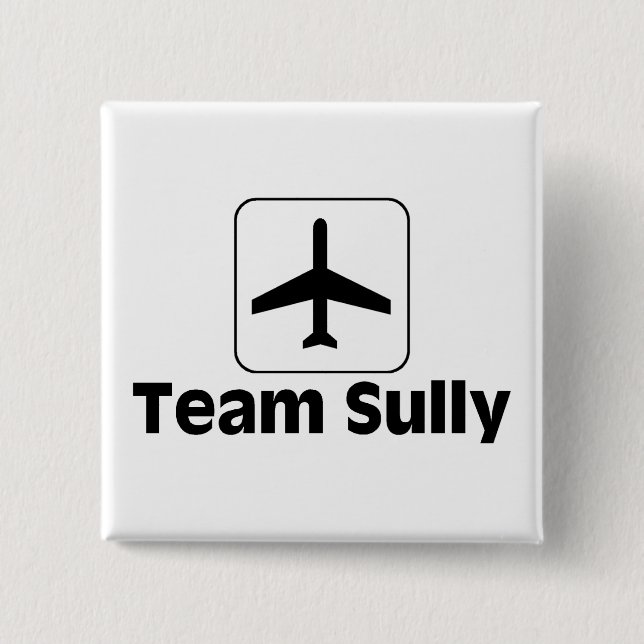 Team Sully 2 Inch Square Button (Front)