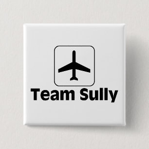 Team Sully 2 Inch Square Button