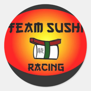 Team Sushi Racing Classic Round Sticker